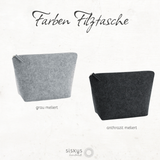 Reiseapotheke Tasche aus Filz bestickt