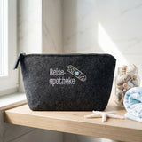Reiseapotheke Tasche aus Filz bestickt