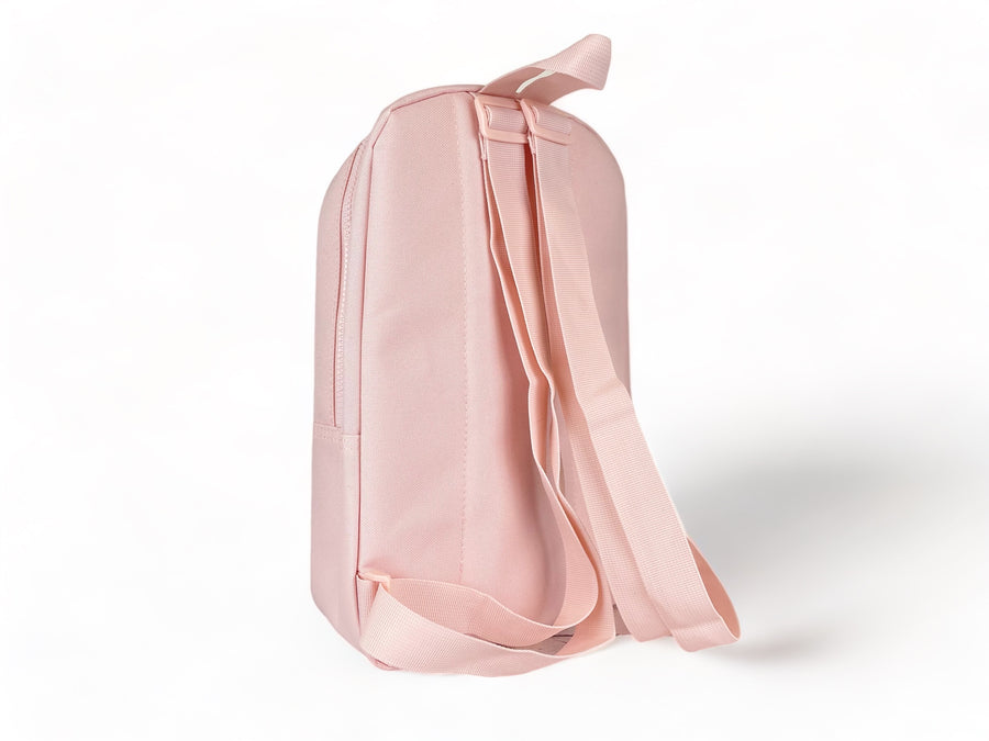 Kinderrucksack rosa bestickt mit tanzender Ballerina, personalisiert mit Name